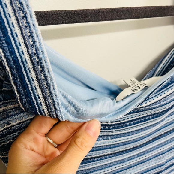 2/40$✨Guess Lulu Blue Stripe Crochet Dress - Picture 8 of 11